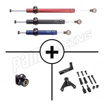 Kit amortisseur de direction route TOBY livré avec sa rotule 15-28 et support DUCABIKE Hypermotard 950/SP 2019-2024