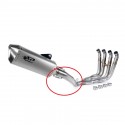 Tube intermédiaire inox de remplacement pour ligne complète GBM8804 SPARK S1000RR 2009-2018