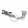 Tube intermédiaire inox de remplacement pour ligne complète GBM8804 SPARK S1000RR 2009-2018