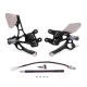 Commandes reculées Valter Moto Type 3.5 GSXR1000 2007-2008