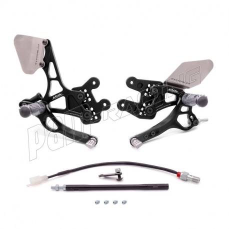 Commandes reculées Valter Moto Type 3.5 GSXR1000 2007-2008