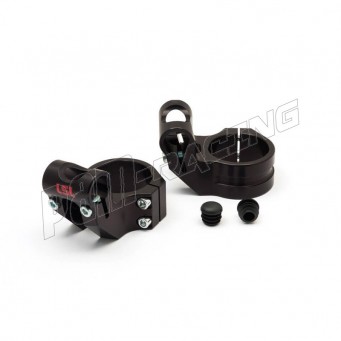 Bracelets de guidon racing 5° position relevée +37 mm diamètre 50 mm LSL