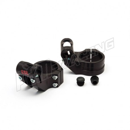Bracelets de guidon racing 5° position relevée +37 mm diamètre 50 mm LSL