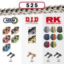 Chaîne 525 toutes marques 124 Maillons