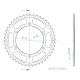 Couronne acier 525 SRT Sprocket