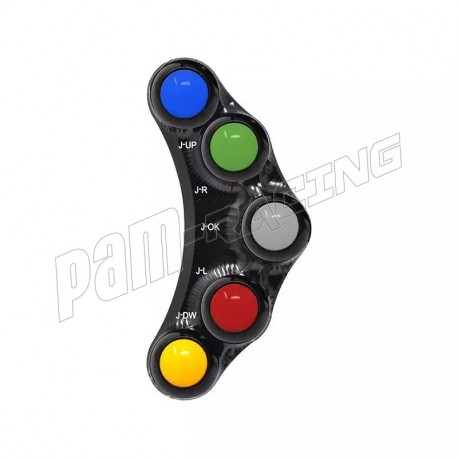 Commodo racing gauche 8 boutons JETPRIME RSV4/Factory/RF/RR, Tuono V4/Factory/RF/RR 2017-2020