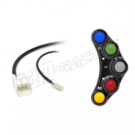 Commodo route gauche 5 boutons JETPRIME ZX6R 2007-2016, ZX10R 2004-2010