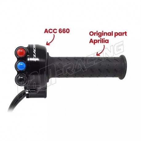 Cocotte de tirage rapide avec commodo intégré Tuono V4/RR/RF/Factory 1100 2017-2024 JETPRIME