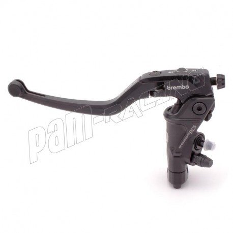 Maître-cylindre d'embrayage radial PR16 RCS RR CORSA CORTA BREMBO taillé masse levier long rabattable