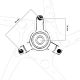 Porte couronne jante MOTO3 OZ Motorbike