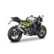 Ligne complète inox/titane silencieux GRID-O montage haut Street Triple 765R/RS, Daytona Moto2 2023-2024 SPARK
