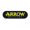 Sticker autocollant ARROW 135x35 mm noir/jaune