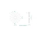 Pignon de sortie de boite 520 allégé GV300S EVO 2023-2024 SRT Sprockets