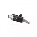 Silencieux Indy Race aluminium noir homologué avec embout en inox ARROW V-Strom 800DE/SE 2023-2024
