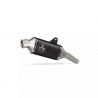 Silencieux Indy Race aluminium noir homologué avec embout en inox ARROW V-Strom 800DE/SE 2023-2024