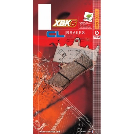 Plaquettes de frein avant route métal fritté XBK5 CL BRAKES 2383XBK5