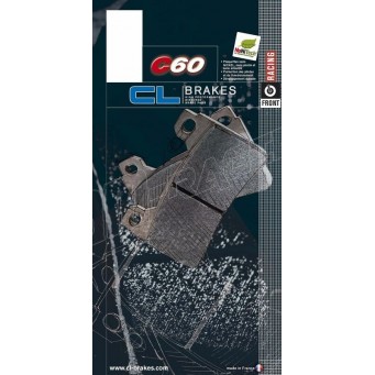 Plaquettes de frein avant racing métal fritté C60 CL BRAKES