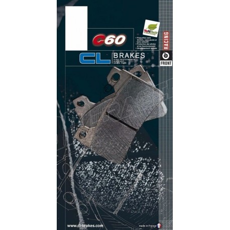 Plaquettes de frein avant racing métal fritté C60 CL BRAKES 2384C60