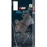 Plaquettes de frein avant racing métal fritté C60 CL BRAKES 2384C60