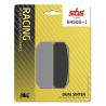 Plaquettes de frein avant racing dual sinter SBS 845DS-1 pour étrier XB9L2A0, XB9L2A1, Moto2 XA8D1E0/1