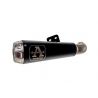 Silencieux racing nichrom noir embout inox PRO-RACE ARROW CB500F, CBR500R 2016-2018
