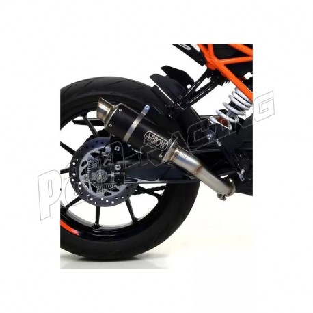 Silencieux homologué nichrom noir GP2 ARROW Duke 125/390 2017-2020