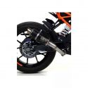 Silencieux homologué nichrom noir GP2 ARROW Duke 125/390 2017-2020