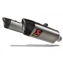 Double silencieux titane homologués Akrapovic Hypermotard 698 2024-2025