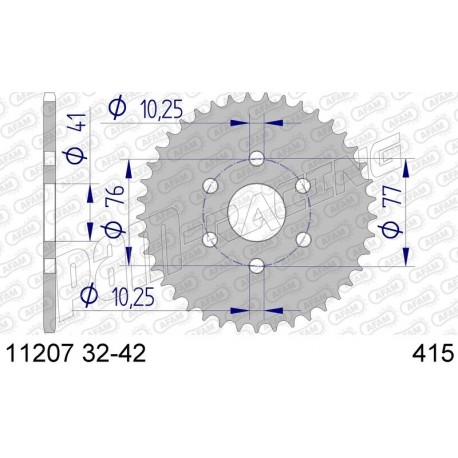 Couronne Aluminium AFAM 415 NSF250R 2012