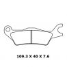 Plaquettes de frein avant racing métal fritté XBK5 CL BRAKES GSXR125, GSX-S125 2017-2025