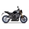 Ligne complète racing avec collecteur céramique noir, catalyseur et silencieux avec grille style MotoGp Yamaha SPARK