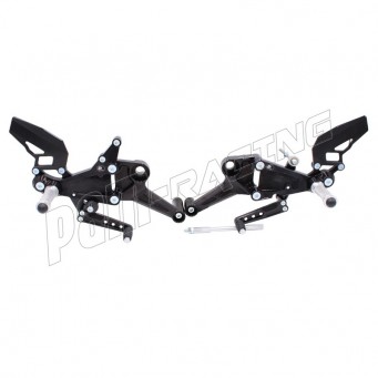 Commandes reculées PP Tuning RS660, TUONO 660 2020-2025 avec 34 positions de réglage