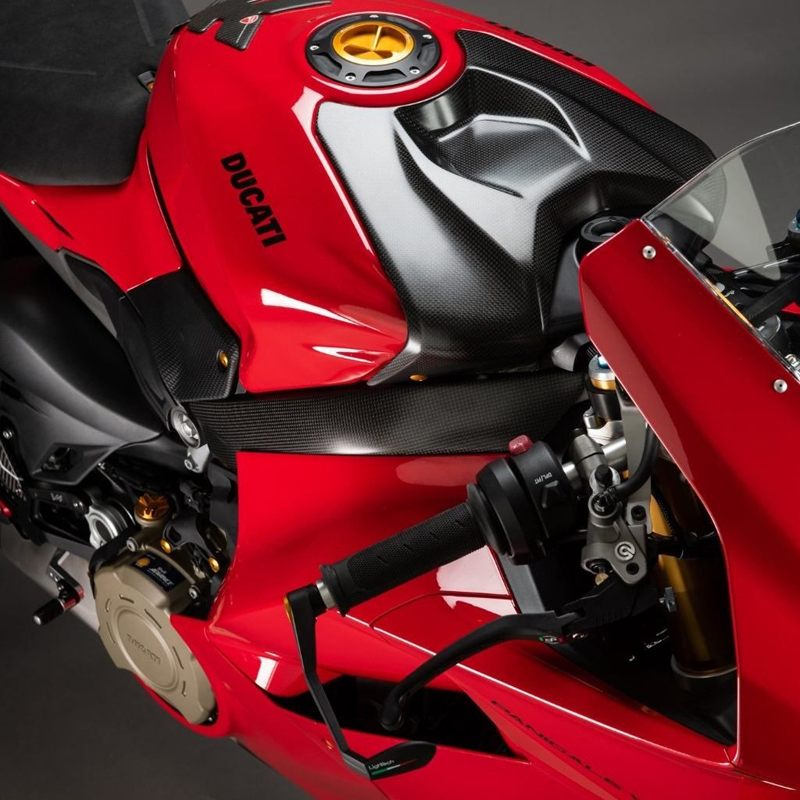 Vasque Inférieure Carbone Mat Pour Ducati Panigale V4 V4S 2025-2026 - Marque Motoshop Carbonio - Neuf
