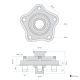 Porte couronne P4295/431 pour jante magnésium MARCHESINI
