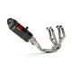Ligne d'échappement racing inox/carbone Akrapovic ZX6R 636 2024-2024