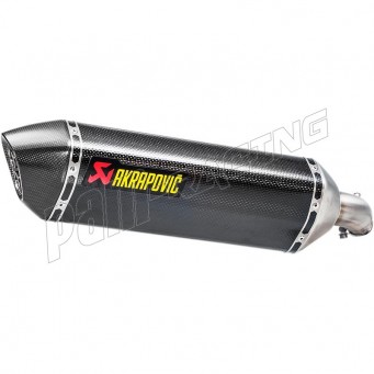 Silencieux AKRAPOVIC carbone SV650 2016-2024, SV650X 2018-2024