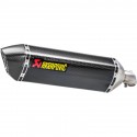 Silencieux AKRAPOVIC carbone SV650 2016-2024, SV650X 2018-2024