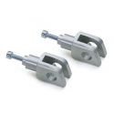 Supports de repose-pieds passager LSL APRILIA, MOTO GUZZI