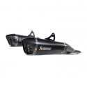 Silencieux adaptables SLIP-ON line titane noir Akrapovic GSX1300R Hayabusa 2021-2026