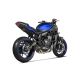 Ligne d'échappement racing inox/carbone Akrapovic MT-07 2014-2025, Tracer 7 /GT 2020-2026, XSR700 2016-2025