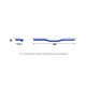 Guidon LSL Speed Bar acier chrome ou noir diamètre 22 mm