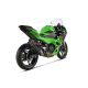 Silencieux carbone non homologué AKRAPOVIC Ninja 250 2018-2020, Ninja 400/Z400 2018-2024, Ninja 500/Z500 2024-2025