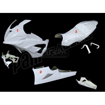 Carénage poly racing 3 parties fibre de verre S1000RR 2019-2024 SRT FAIRINGS