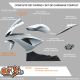 Carénage poly racing complet fibre de verre S2 CONCEPT YZFR125 2008-2018