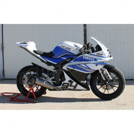 Carénage poly racing complet fibre de verre S2 CONCEPT YZFR125 2008-2018