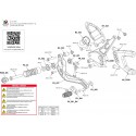 Pièces de rechange pour commandes reculées Bonamici Racing Panigale V2/899/959/1199/1299