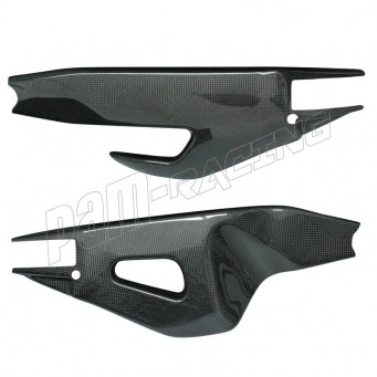 Protections de bras oscillant carbone avec protection de chaîne RSV4 1100 Factory 2021-2025, Tuono V4 2021-2025