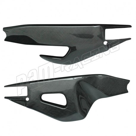 Protections de bras oscillant carbone avec protection de chaîne RSV4 1100 Factory 2021-2024, Tuono V4 2021-2024