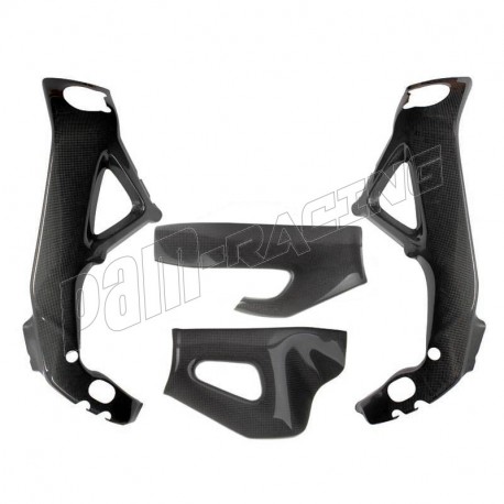 Protections de cadre et bras oscillant carbone RSV4 1100 Factory 2021-2025, Tuono V4 2021-2025