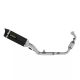 Ligne complète homologuée ou racing silencieux X-KONE nichrom noir ARROW CB125R 2024-2025